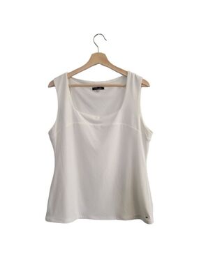 TOMMY Hilfiger Scoop Neck Sleeveless Blouse Sz L Stretch Fabric